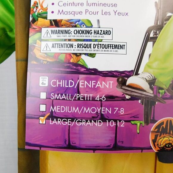 Adaptive Teenage Mutant Ninja Turtles Mutant Mayhem Leo Costume 10-12 Large - Picture 7 of 9